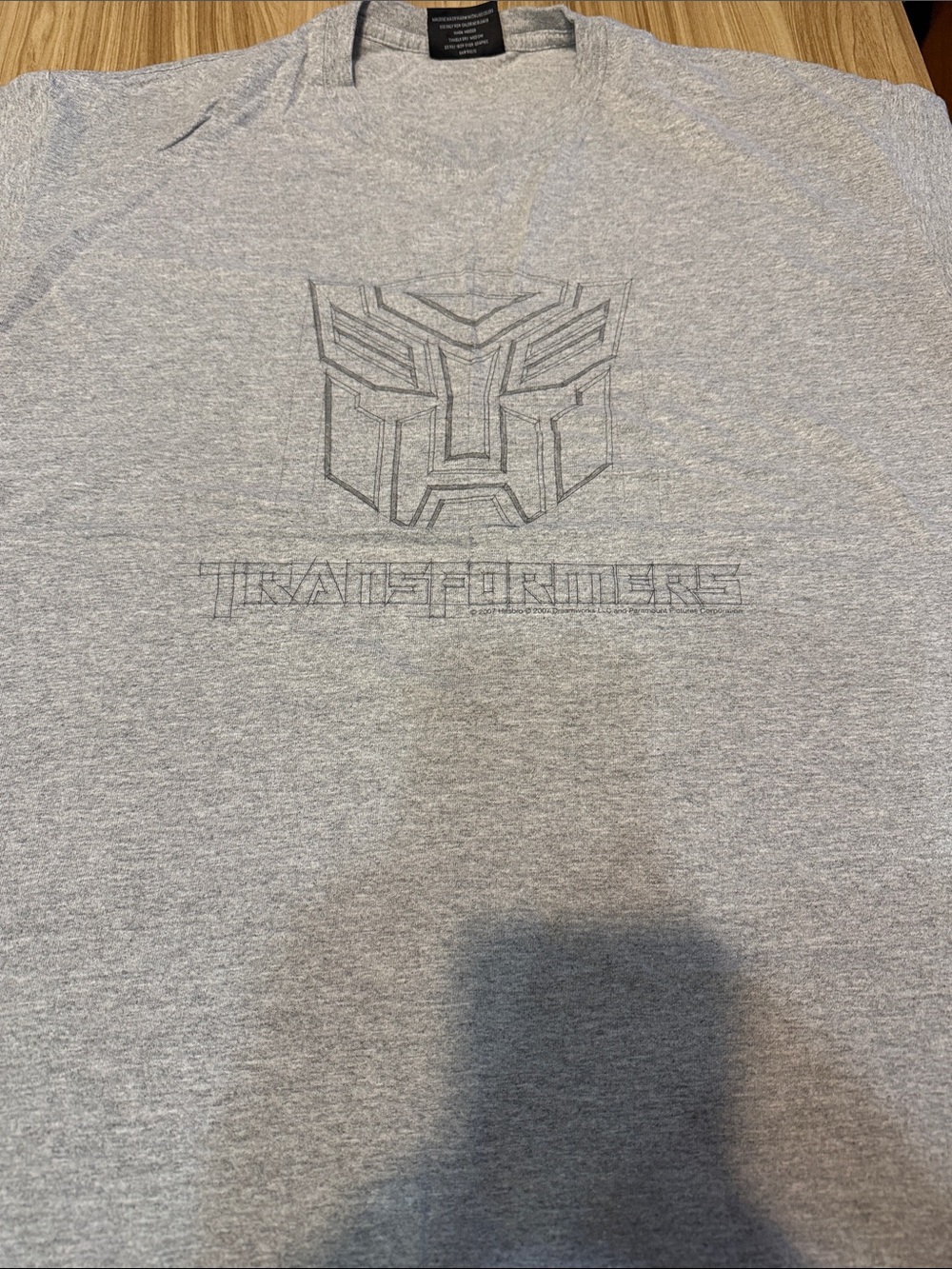 Steve & Barry's Gray Transformers Outline Graphic Tee